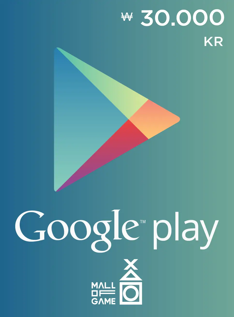 Google Play 30,000WON Gift Card (KR)