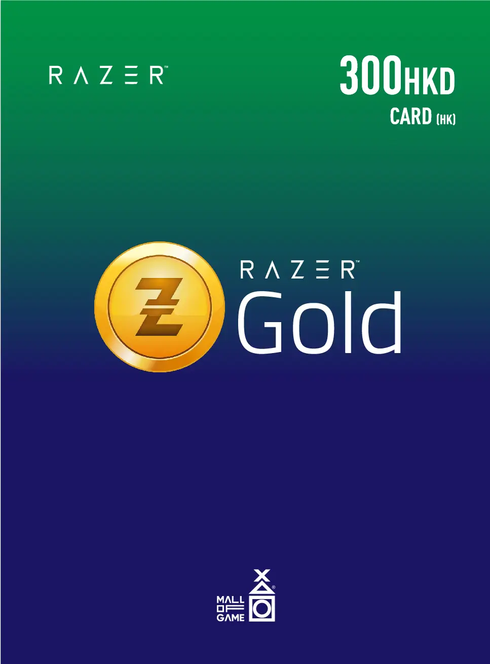 Razer Gold HKD300 (HK)
