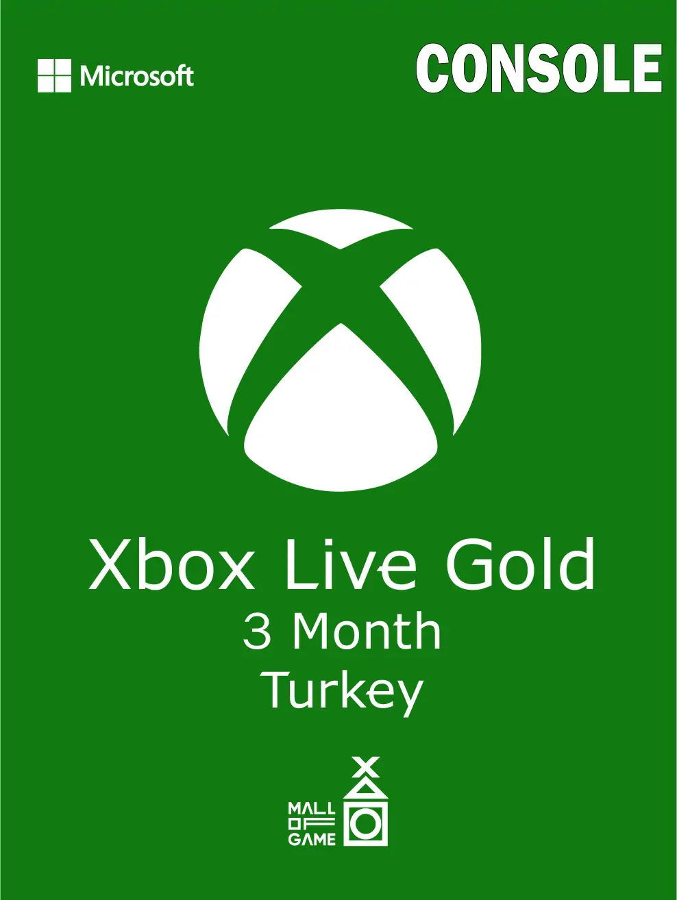 Xbox live Gold 3 Month (TR) - Console