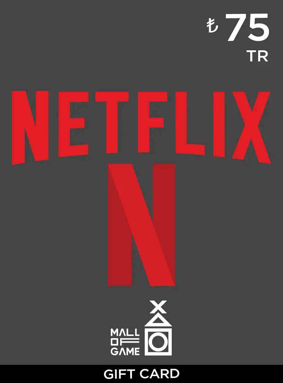 Netflix Gift Cards TRY75 (TR)