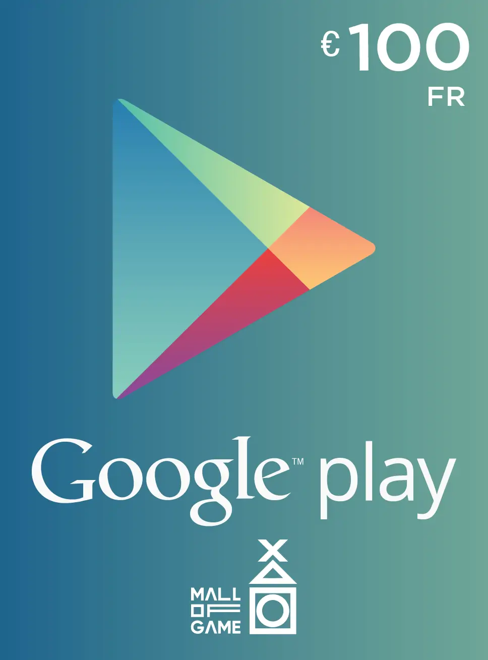 Google Play EUR100 Gift Card (FR)