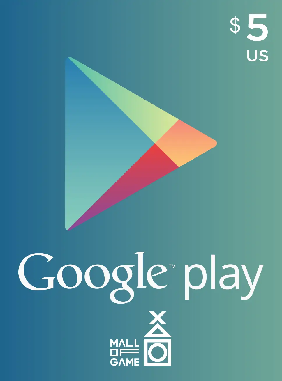 Google Play USD5 Gift Card (US)