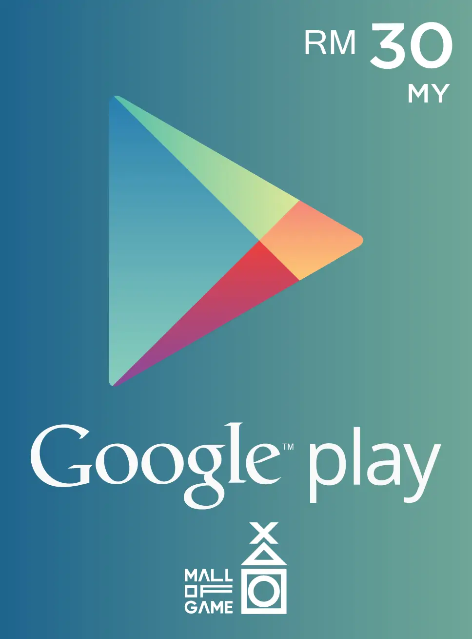 Google Play RM30 Gift Card (MY)